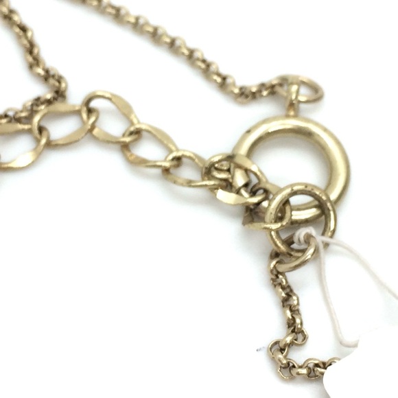 VINTAGE 90S LIZ CLAIBORNE FLOWER CLUSTER NECKLACE WHITE GOLD TONE LONG CHAIN - Picture 10 of 13